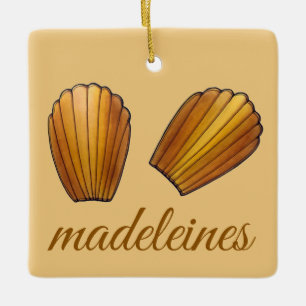 Madeleine French Pastry Chef Pâtisserie Cakes    Ceramic Ornament