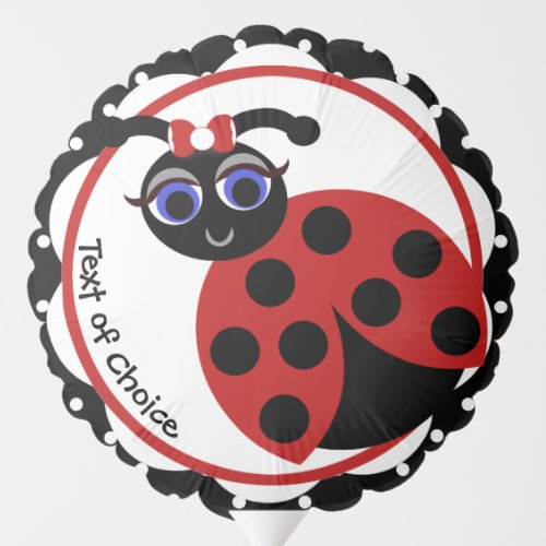 Madeleine Toon LadyBug Curves Ornament Balloon