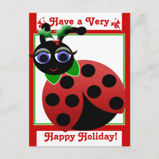 Madeleine Toon LadyBug Holiday! Postcard