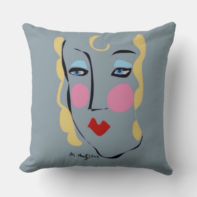 Madeleine Was Mad For Matisse Throw Pillow (Front)