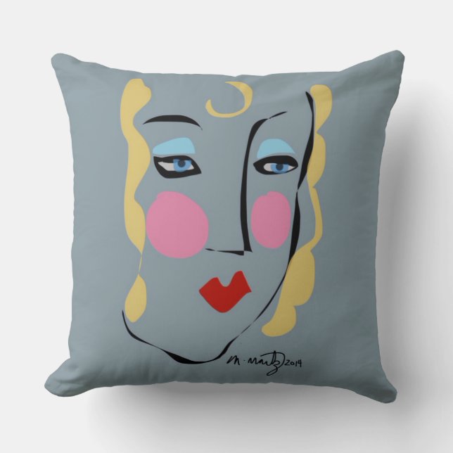 Madeleine Was Mad For Matisse Throw Pillow (Front)