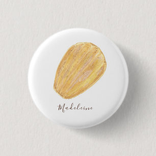 Madeleine watercolor button