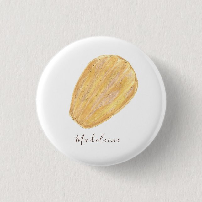 Madeleine watercolor button (Front)