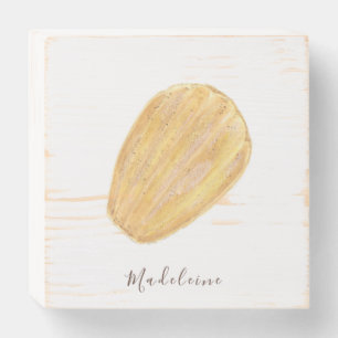 Madeleine watercolor wooden box sign