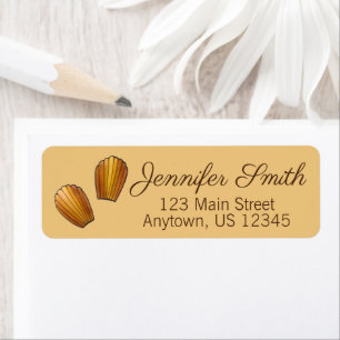 Madeleines French Pastry Chef Pâtisserie Bakery Label