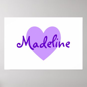 Madeline In Purple Poster by purplestuff at Zazzle