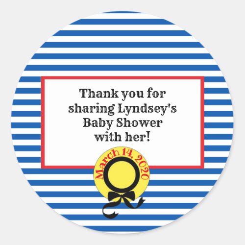 Madeline Inspired baby shower favor tags