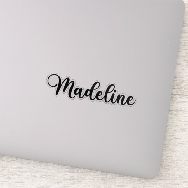 Madeline Name - Handwritten Calligraphy Sticker (Detail)