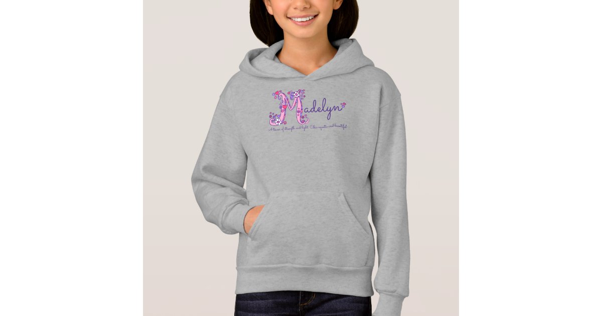 klient Thrust Omvendt Madelyn name and meaning girls clothing hoodie | Zazzle