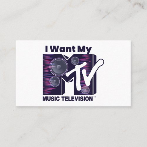 Mademark x MTV _ The official MTV Logo with Boom B Business Card