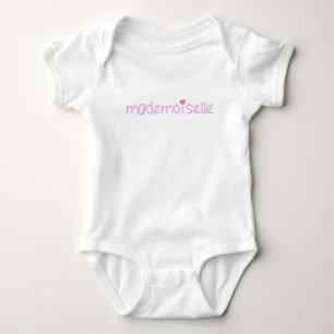 MADEMOISELLE - Cute French Quote Baby T-Shirt Bodysuit