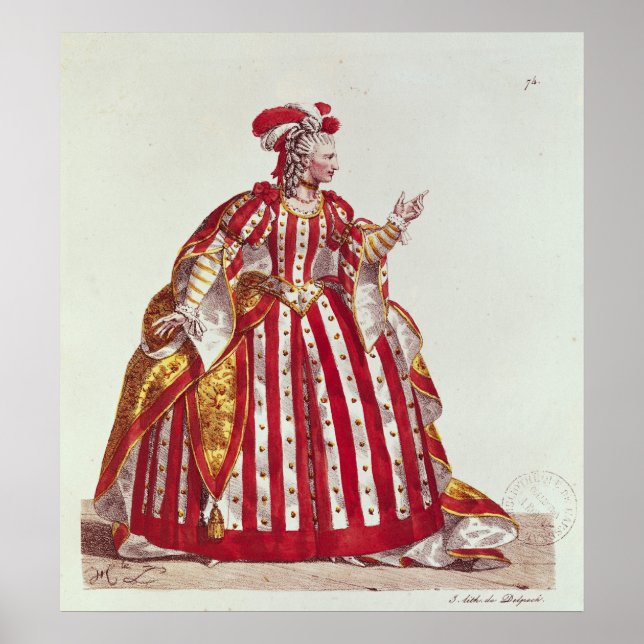 Mademoiselle Dumesnil  in the Role of Poster (Front)