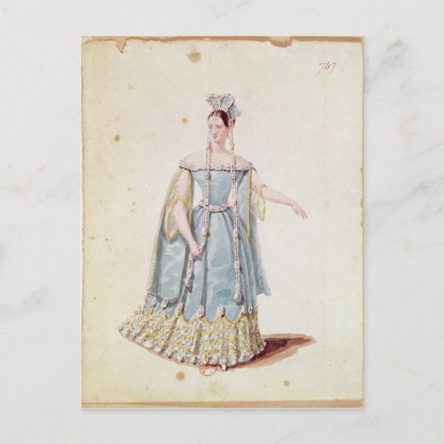 Mademoiselle Georges in 'Isabeau de Baviere' Postcard (Front)