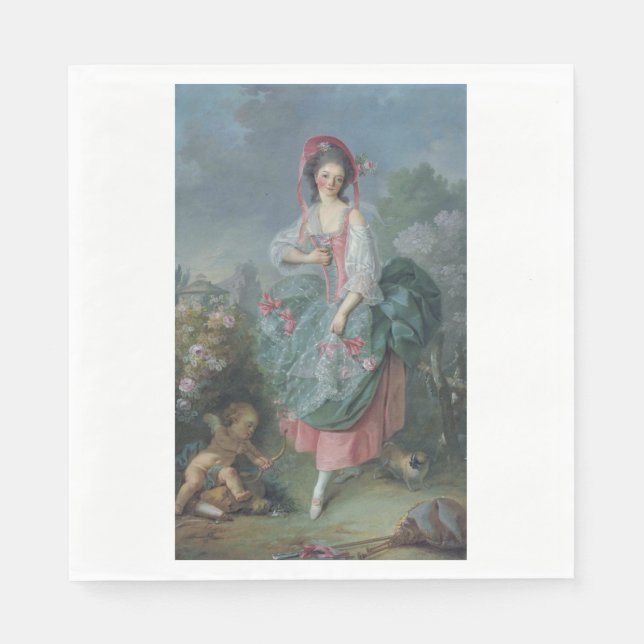 Mademoiselle Guimard (by Jacques-Louis David) Napkins (Front)