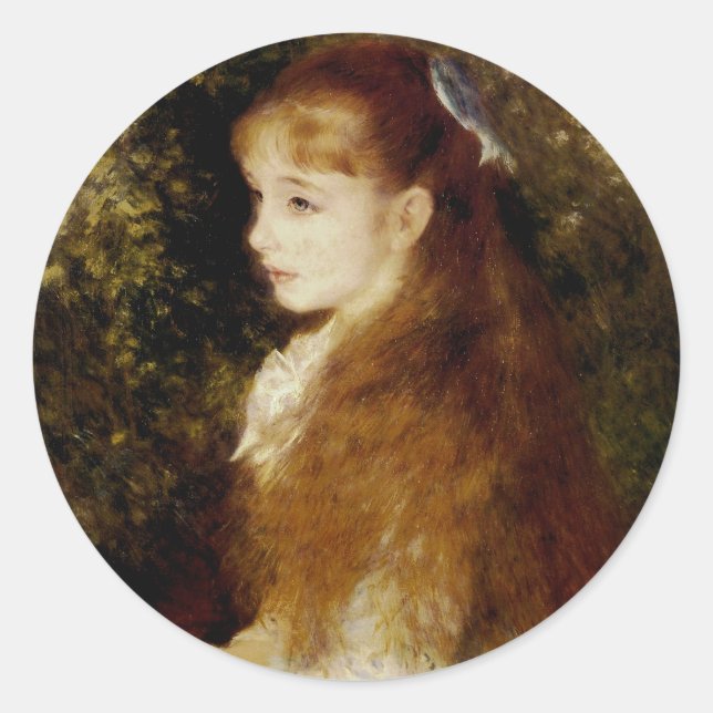 Mademoiselle Irene Cahen d'Anvers Classic Round Sticker (Front)