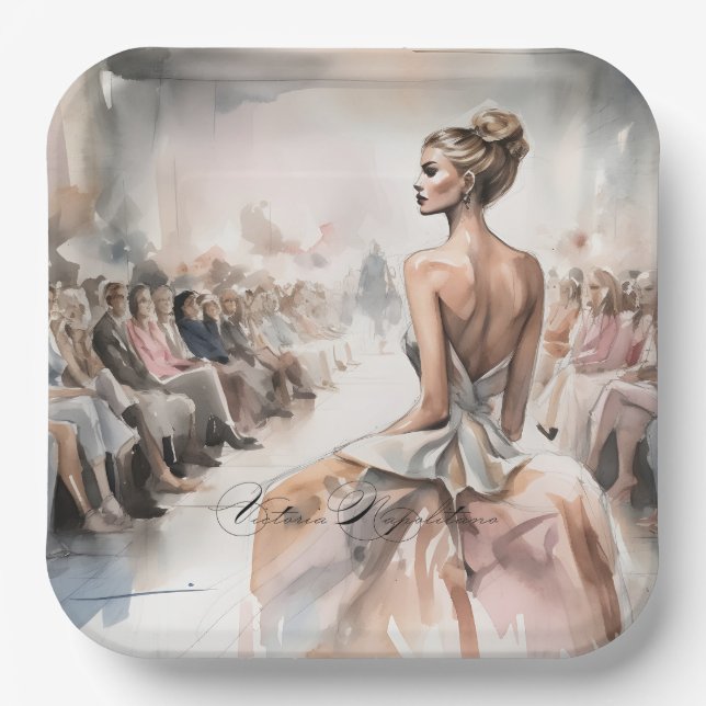 Mademoiselle Paper Plates (Front)