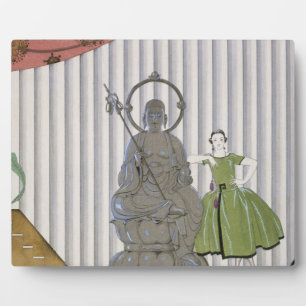 Mademoiselle Spinelly Chez Elle, 1920 (pochoir pri Plaque