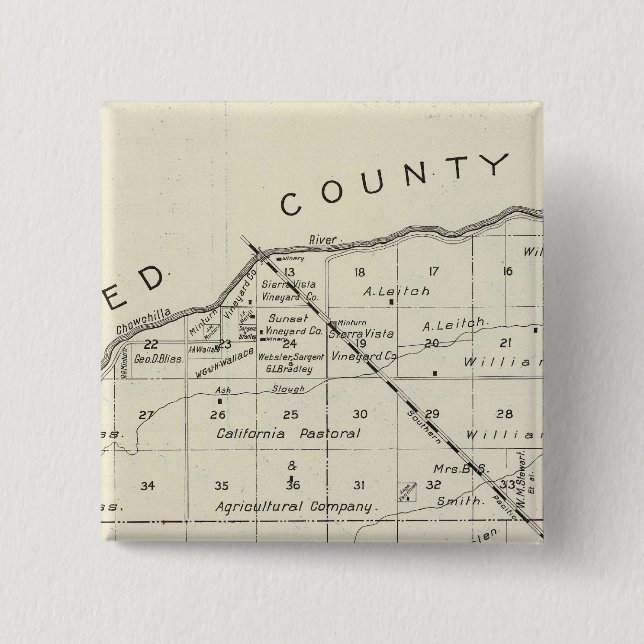 Madera County, California 2 Button (Front)