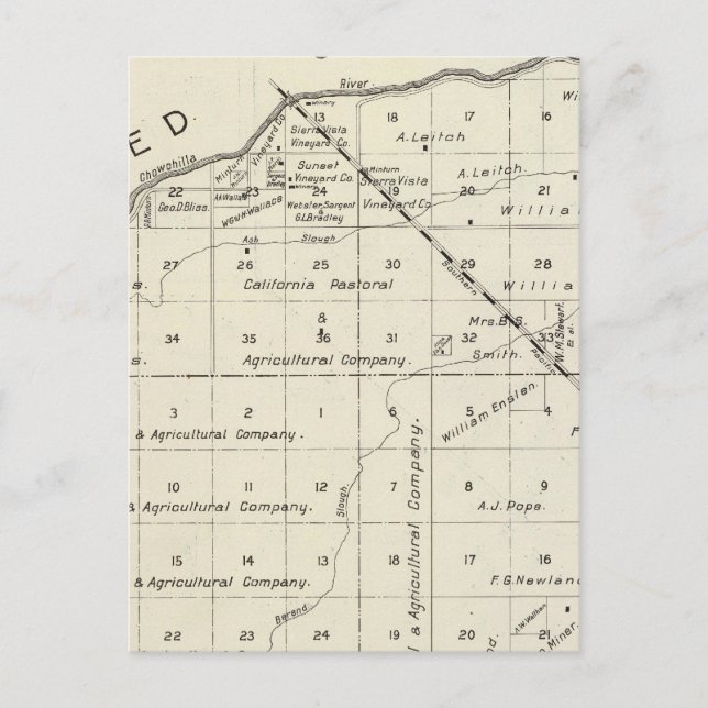 Madera County, California 2 Postcard (Front)