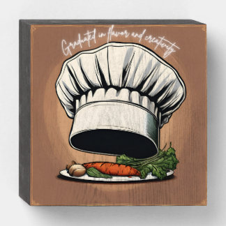 Madera decorativa con temática de cocina wooden box sign