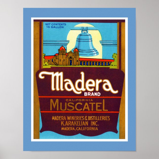 Madera Muscatel Poster (Front)