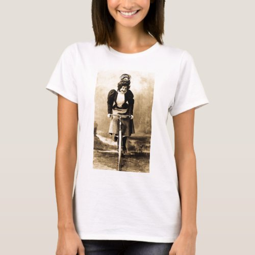 Madge Lessing on Bike Vintage 1902 T_Shirt