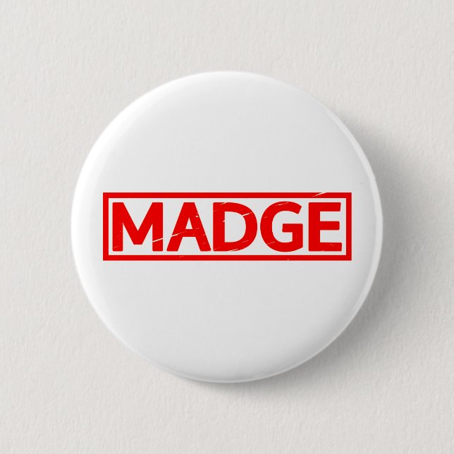 Madge Stamp Button (Front)