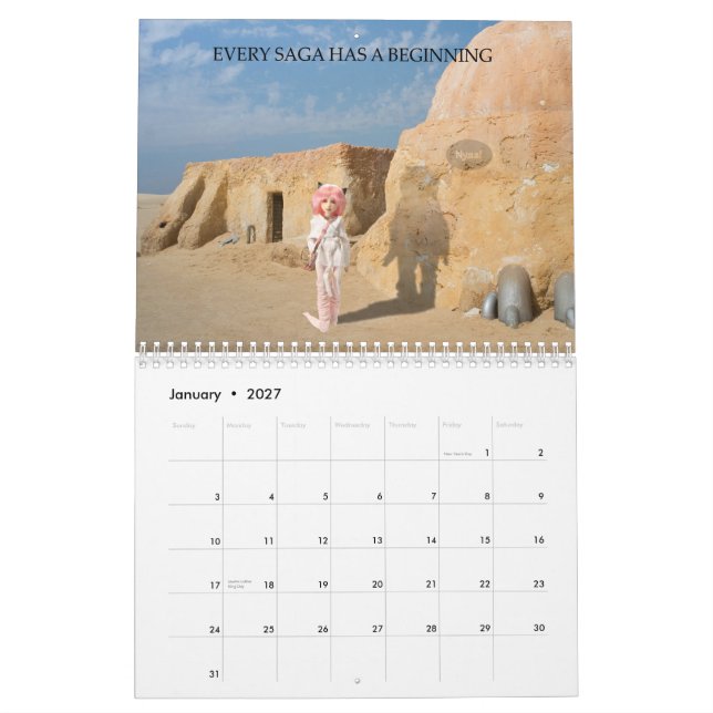 MADh Vinyl 12 month calendar (Jan 2027)