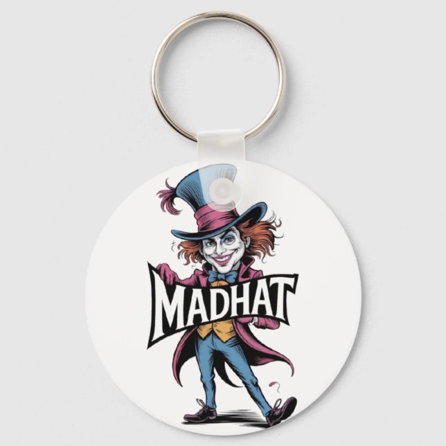 Madhat Keychain (Front)
