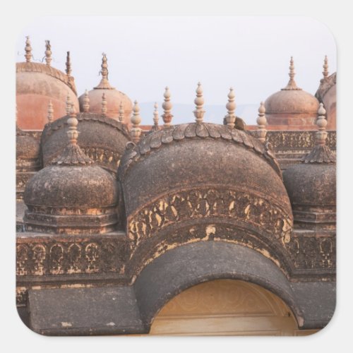 Madhavendra Palace at sunset Jaipur Square Sticker