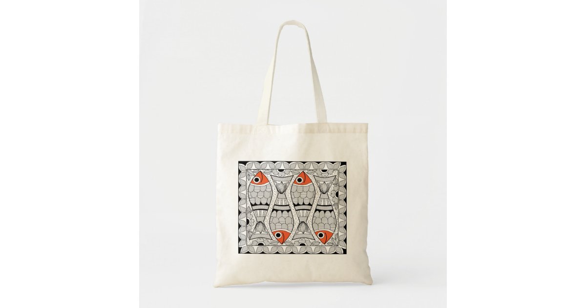 Design inspired from Mithila Painting Tote Bag by Creative Mithila