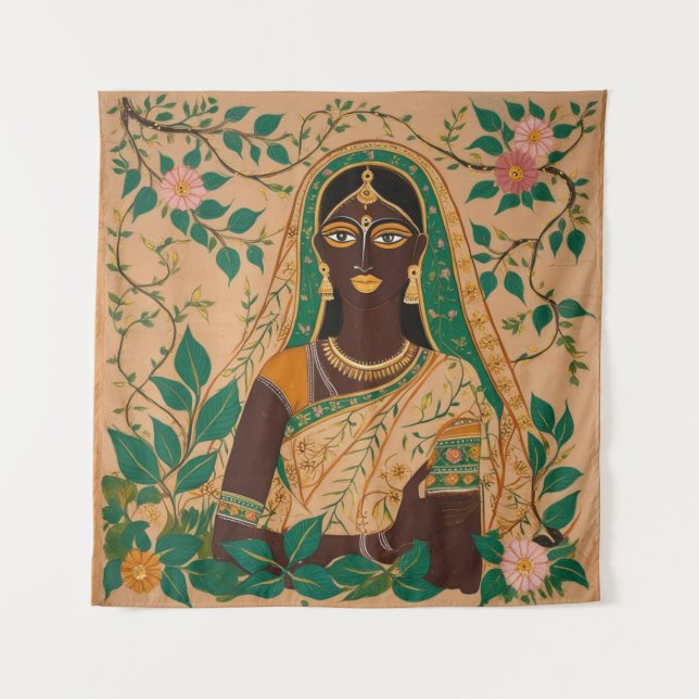 Madhubani Painting Tapestry (Front)