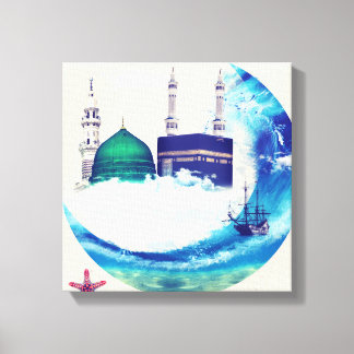 Madina mecca Islamic canvas art design eastern