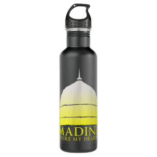 Madina Where My Heart Is - Islamic Pilgrimage Musl Stainless Steel Water Bottle