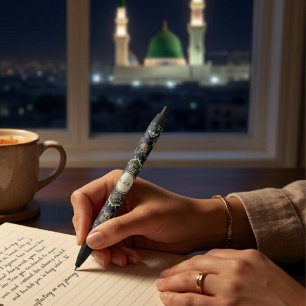 Madinah Masjid Nabawi Rawdah Green Carpet Pen