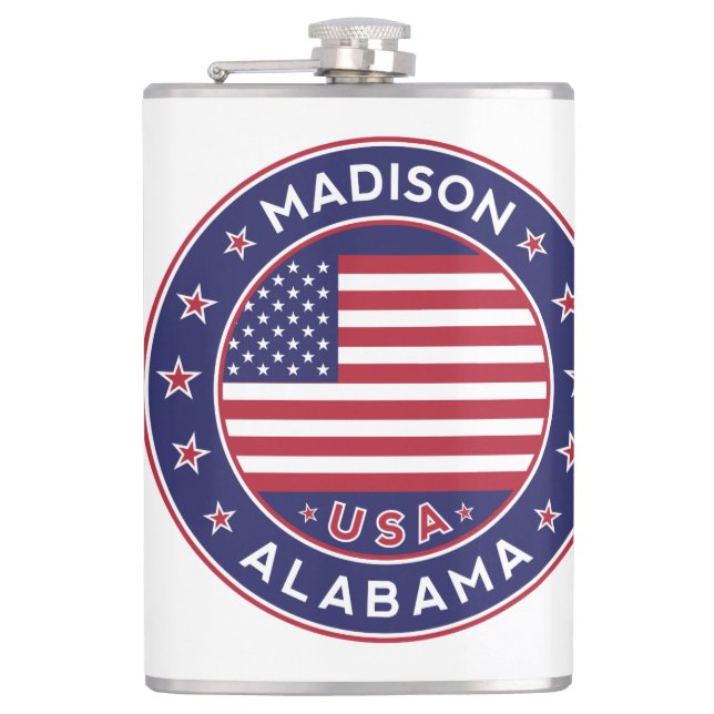 Madison, Alabama Flask (Front)