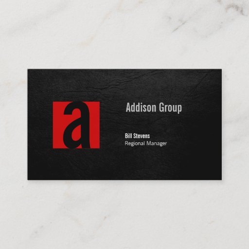 Customizable Madison Black II Business Card Template