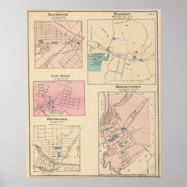 Madison, Bordentown, NJ Poster (Front)