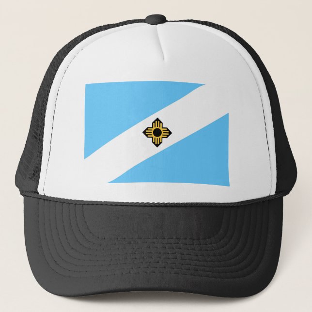 Madison city flag  Wisconsin state America country Trucker Hat (Front)