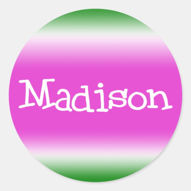 Madison Classic Round Sticker (Front)