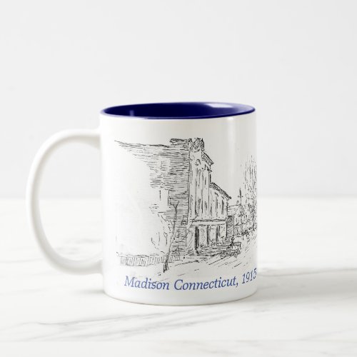 Madison CT 1915_  Mug Blue tone _ Simpler Times Two_Tone Coffee Mug