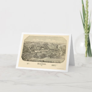 Madison, CT Panoramic Map - 1881 Card