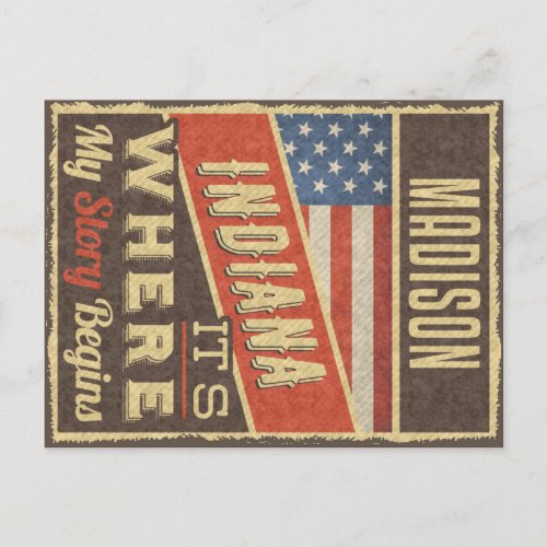 Madison Indiana Postcard