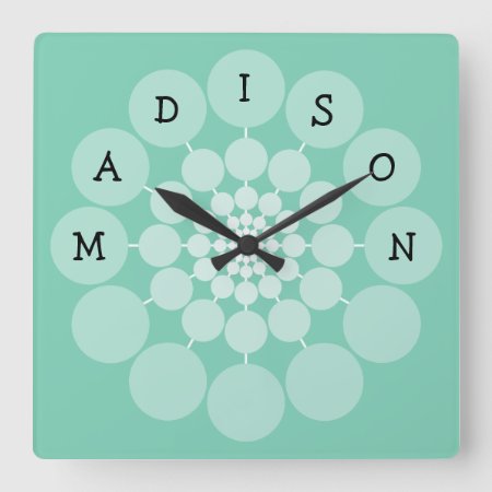 Madison Modern Fun Name Clock