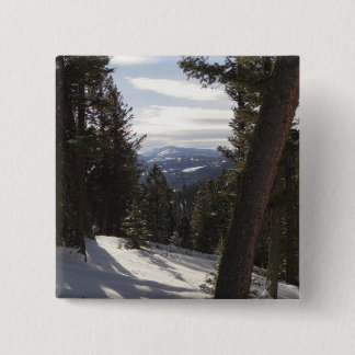 Madison Mountains in Winter in Montana Button