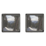 Madison Mountains in Winter in Montana Cufflinks