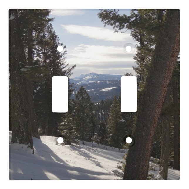 Madison Mountains in Winter in Montana Light Switch Cover (Front)