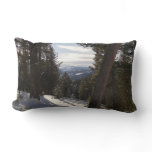 Madison Mountains in Winter in Montana Lumbar Pillow