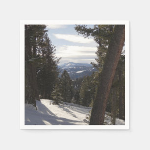 Madison Mountains in Winter in Montana Napkins