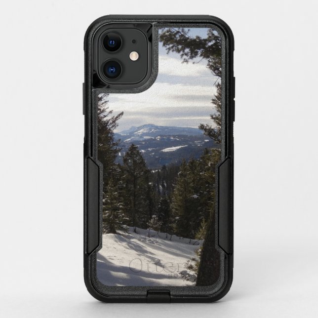 Madison Mountains in Winter in Montana Otterbox iPhone Case (Back)
